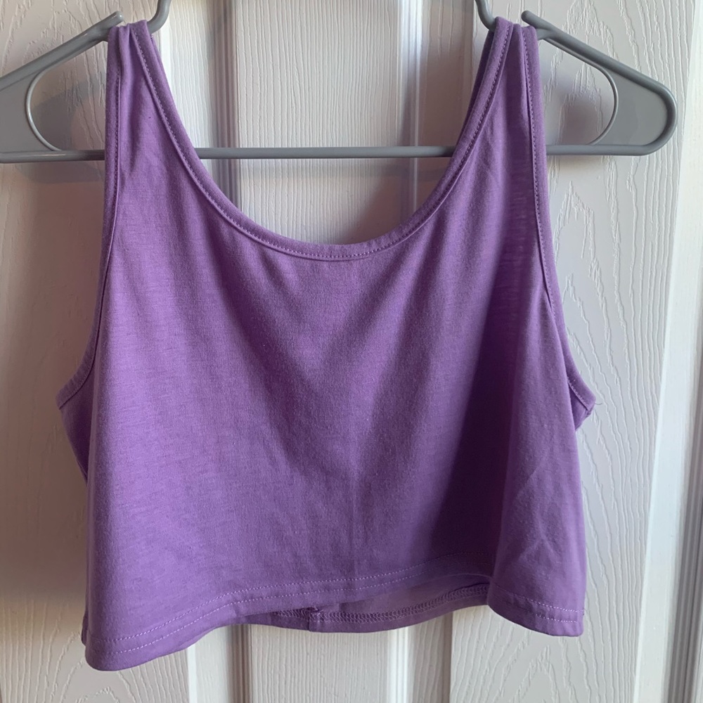 Purple Crop Top